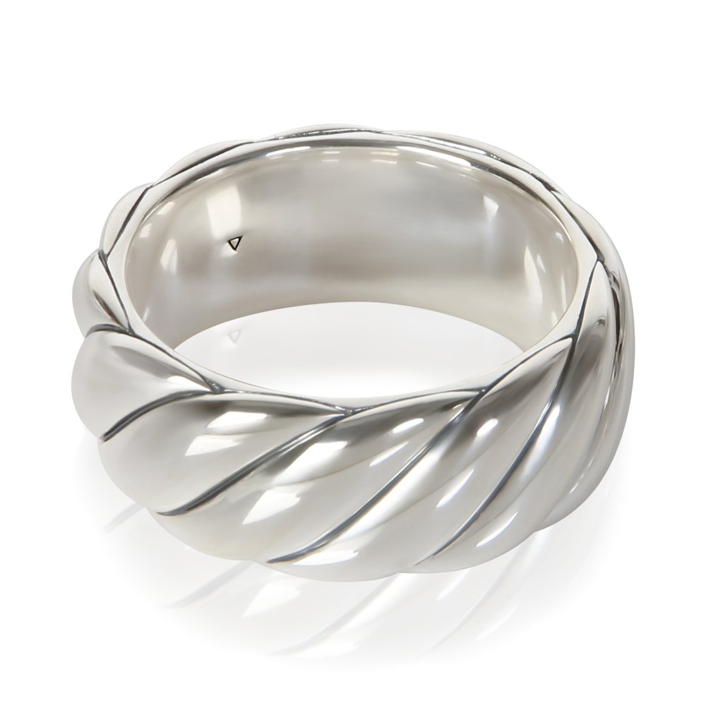 David Yurman Sterling Silver Sculpted Cable Ring